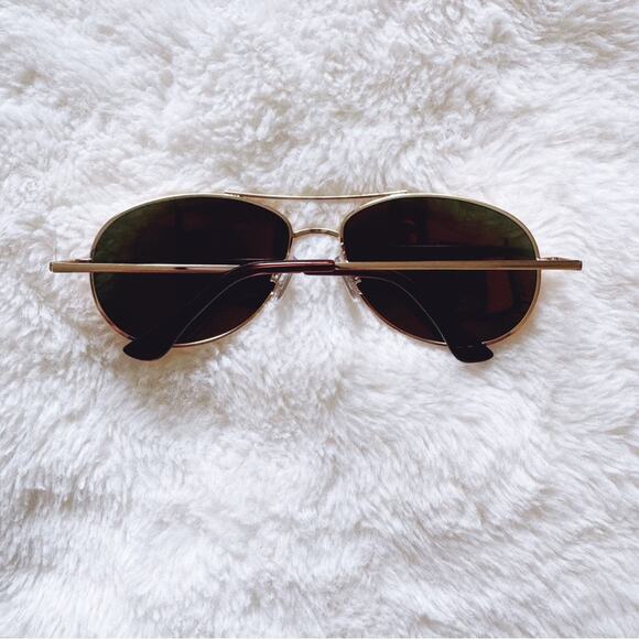 Jessa Orange Polarized Classic Aviator Sunglasses - Picture 7 of 9